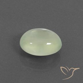 9,17 ctw natürlicher Medium Green  Prehnit, Oval, Transparent