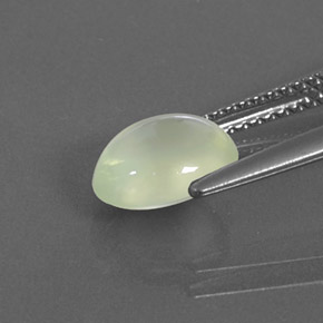 1,68 ctw natürlicher grüner Prehnit, Transparent, Transparent / Lichtdurchlässig