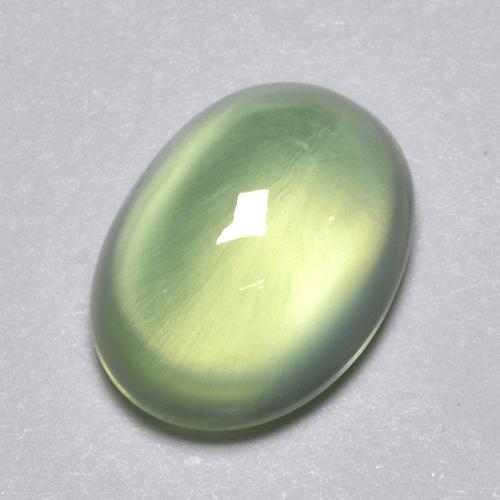 2,13 ctw natürlicher grüner Prehnit, Oval Schliff, Transparent