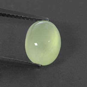 2,48 ctw natürlicher grüner Prehnit, Transparent, Transparent / Lichtdurchlässig