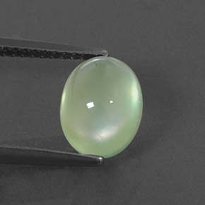 2,63 ctw natürlicher grüner Prehnit, Transparent, Transparent / Lichtdurchlässig