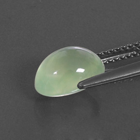 2,63 ctw natürlicher grüner Prehnit, Transparent, Transparent / Lichtdurchlässig