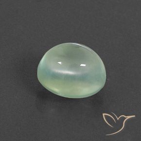 9,17 ctw natürlicher Sehr helles Grün Prehnit, Oval, Transparent / Lichtdurchlässig