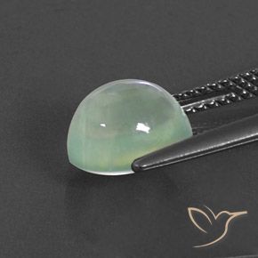 9,17 ctw natürlicher Sehr helles Grün Prehnit, Oval, Transparent / Lichtdurchlässig