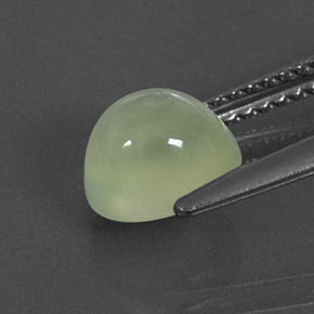 1,88 ctw natürlicher grüner Prehnit, Transparent, Transparent / Lichtdurchlässig