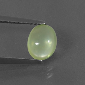 1,04 ctw natürlicher grüner Prehnit, Transparent, Transparent / Lichtdurchlässig