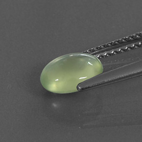 1,04 ctw natürlicher grüner Prehnit, Transparent, Transparent / Lichtdurchlässig