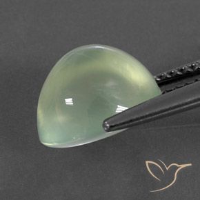 9,17 ctw natürlicher Very Light Green  Prehnit, Oval, Transparent / Lichtdurchlässig