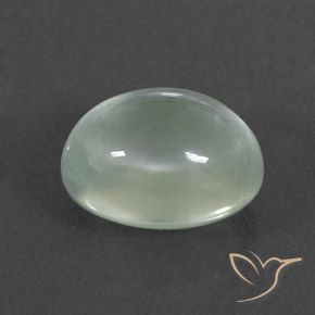 9,17 ctw natürlicher Very Light Green  Prehnit, Oval, Transparent / Lichtdurchlässig
