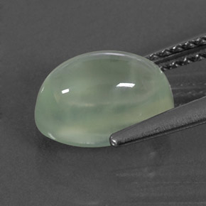 2,43 ctw natürlicher grüner Prehnit, Transparent, Transparent / Lichtdurchlässig