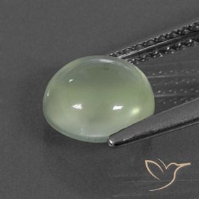 9,17 ctw natürlicher Pale Green  Prehnit, Runden, Transparent / Lichtdurchlässig