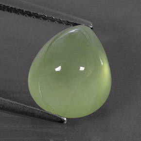 5,44 ctw natürlicher grüner Prehnit, Transparent, Transparent / Lichtdurchlässig