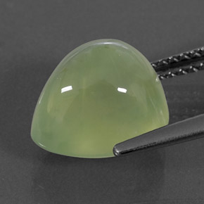 5,44 ctw natürlicher grüner Prehnit, Transparent, Transparent / Lichtdurchlässig