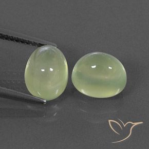 5.57ctw Natürlicher Light Green  Prehnit, Oval, Transparent / Lichtdurchlässig