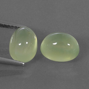  ct natürliche grüner Prehnit-Edelsteine, Transparent, Transparent / Lichtdurchlässig