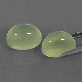  ct natürliche grüner Prehnit-Edelsteine, Transparent, Transparent / Lichtdurchlässig