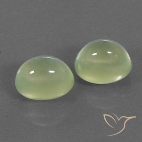 4.75 ct natürliche Yellow Green  Prehnit-Edelsteine, Oval, Transparent / Lichtdurchlässig