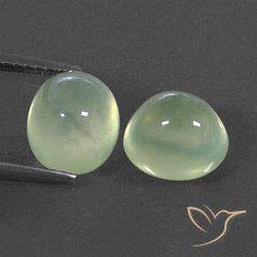 6.11ctw Natürlicher Yellow Green  Prehnit, Oval, Transparent / Lichtdurchlässig