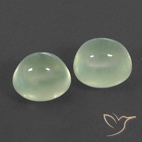 6.11 ct natürliche Yellow Green  Prehnit-Edelsteine, Oval, Transparent / Lichtdurchlässig