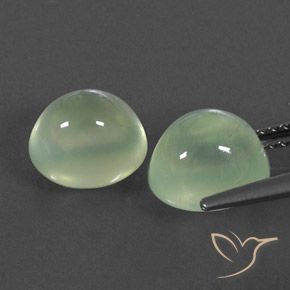 6.11 ct natürliche Yellow Green  Prehnit-Edelsteine, Oval, Transparent / Lichtdurchlässig