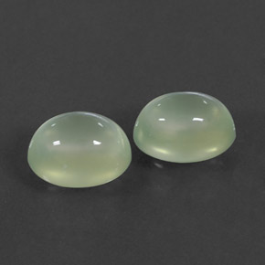5,49 ct natürliche grüner Prehnit-Edelsteine, Transparent, Transparent / Lichtdurchlässig
