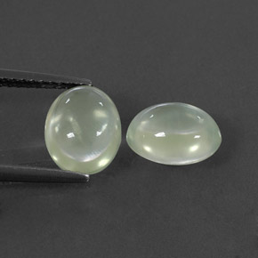3,56 ct natürliche grüner Prehnit-Edelsteine, Oval Schliff, Transparent