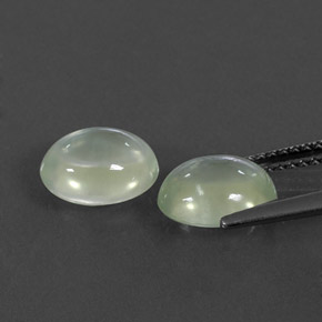 3,56 ct natürliche grüner Prehnit-Edelsteine, Oval Schliff, Transparent