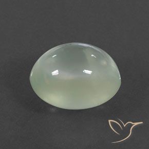 9,17 ctw natürlicher Olive Green  Prehnit, Oval, Transparent / Lichtdurchlässig