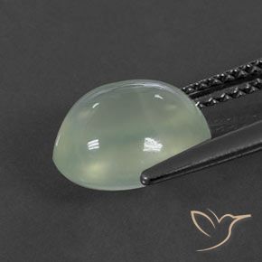 9,17 ctw natürlicher Olive Green  Prehnit, Oval, Transparent / Lichtdurchlässig