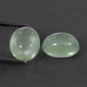 4,71 ct natürliche grüner Prehnit-Edelsteine, Oval Schliff, Transparent