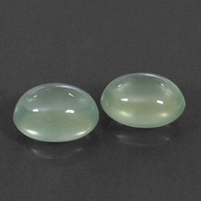4,71 ct natürliche grüner Prehnit-Edelsteine, Oval Schliff, Transparent