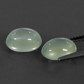 4,71 ct natürliche grüner Prehnit-Edelsteine, Oval Schliff, Transparent