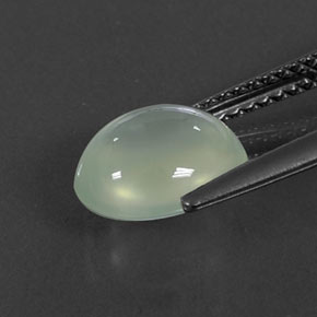2,55 ctw natürlicher grüner Prehnit, Transparent, Transparent / Lichtdurchlässig