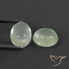 4.03ctw Natürlicher hellgrün Prehnit, Oval, Transparent / Lichtdurchlässig