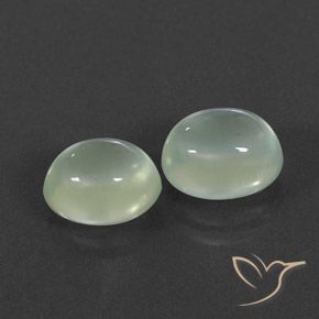 4.03 ct natürliche hellgrün Prehnit-Edelsteine, Oval, Transparent / Lichtdurchlässig