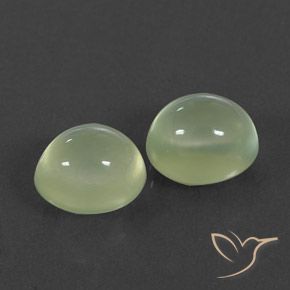5.48 ct natürliche Yellow Green  Prehnit-Edelsteine, Oval, Transparent / Lichtdurchlässig