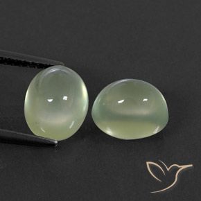 5.41ctw Natürlicher Yellow Green  Prehnit, Oval, Transparent / Lichtdurchlässig