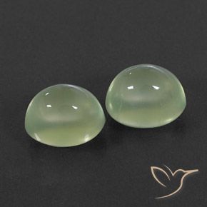 5.41 ct natürliche Yellow Green  Prehnit-Edelsteine, Oval, Transparent / Lichtdurchlässig