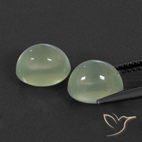 5.41 ct natürliche Yellow Green  Prehnit-Edelsteine, Oval, Transparent / Lichtdurchlässig