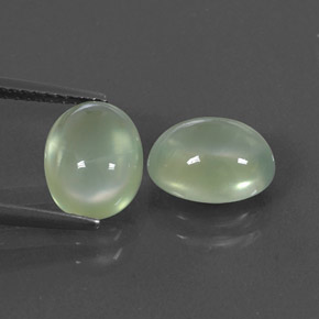 4,90 ct natürliche grüner Prehnit-Edelsteine, Transparent, Transparent / Lichtdurchlässig