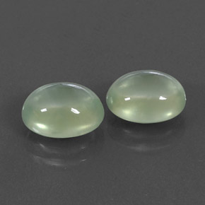 4,90 ct natürliche grüner Prehnit-Edelsteine, Transparent, Transparent / Lichtdurchlässig