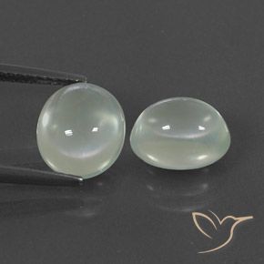 5,18 ct natürliche weißer Prehnit-Edelsteine, Transparent, Transparent / Lichtdurchlässig