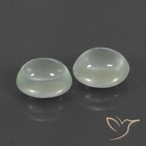 5,18 ct natürliche weißer Prehnit-Edelsteine, Transparent, Transparent / Lichtdurchlässig