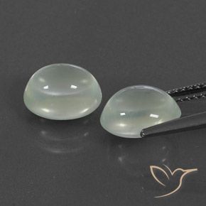 5,18 ct natürliche weißer Prehnit-Edelsteine, Transparent, Transparent / Lichtdurchlässig