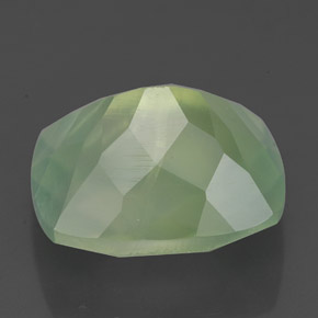 5,67 ctw natürlicher grüner Prehnit, Transparent, Transparent / Lichtdurchlässig