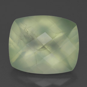 5,24 ctw natürlicher grüner Prehnit, Transparent, Transparent / Lichtdurchlässig