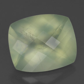 5,24 ctw natürlicher grüner Prehnit, Transparent, Transparent / Lichtdurchlässig