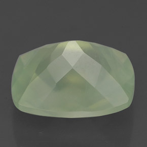 5,24 ctw natürlicher grüner Prehnit, Transparent, Transparent / Lichtdurchlässig