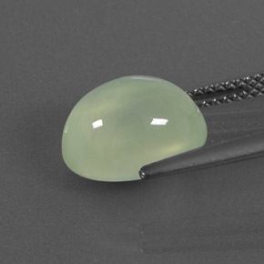 5,17 ctw natürlicher grüner Prehnit, Transparent, Transparent / Lichtdurchlässig