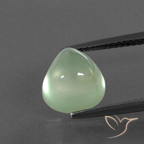 4.29ct Natürlicher Helles Birnengrün Prehnit, Birnenform, Transparent